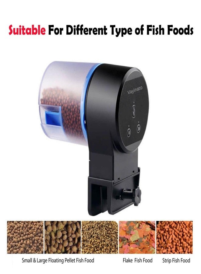 VAYINATO® AK-01 Automatic Fish Feeder Intelligent Adjustable Timing (12Hrs and 24Hrs) Aquarium Feeding Dispenser, Suitable for Holiday & Worked by Petzlifeworld - Image 3